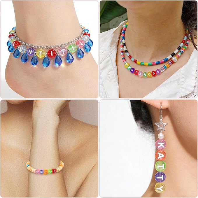 SUTOUG 1000PCS Colourful Letter Beads - Image 6