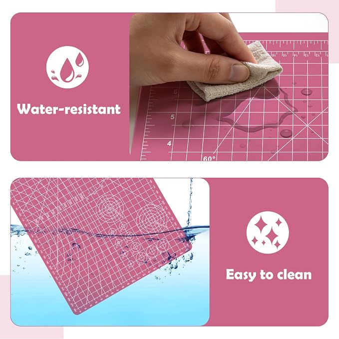 Sewing Cutting Mat 12in x 9in, Small Self Healing Cutting Board A4 Rotary - Image 5