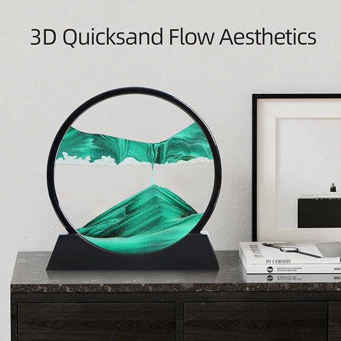 Moving Sand Art Liquid Motion, 3D Deep Sea Sandscape Color Quicksand Decor - Image 4
