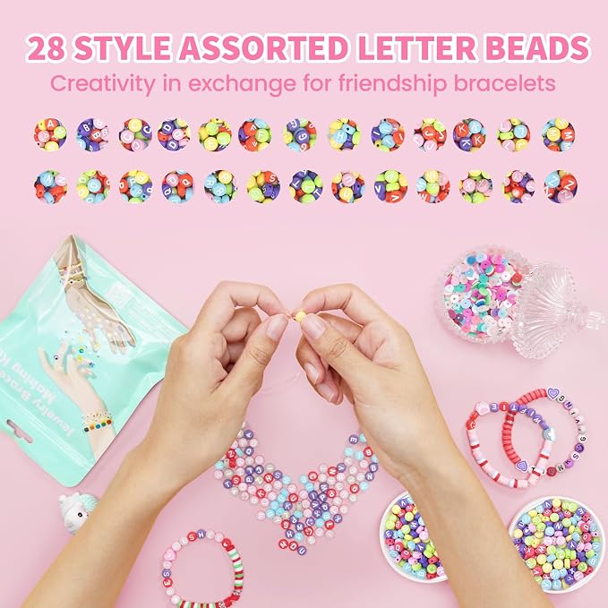 ARTDOT 800 Pieces Assortment Letter Beads - Image 2