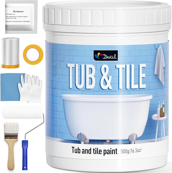DWIL Tile Paint, Tub and Tile Refinishing Kit by DWILPAINT