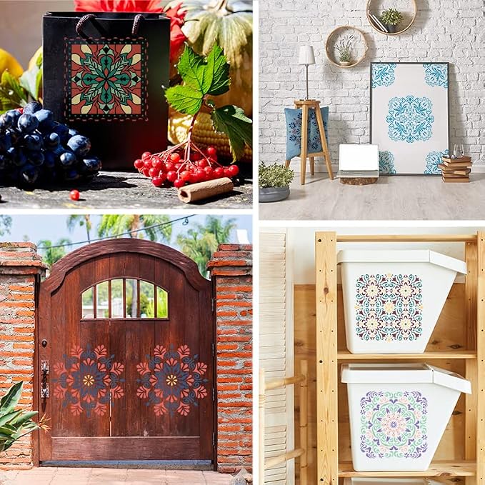Wall Stencils for Painting Large Pattern, Plastic Reusable Stencils for Home - Image 3
