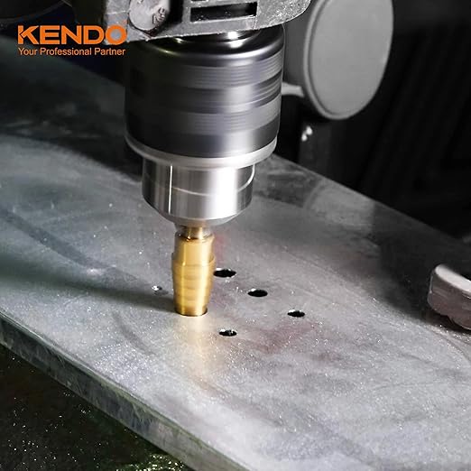 KENDO Step Drill Bit Set, Double Cutting Blades High Speed Steel Step Drill Bits for Metal, Wood Hole Drilling, Plastic, Total 28 Step Sizes Taper Drill bit Set, DIY Lovers with Bag, 3 Pieces