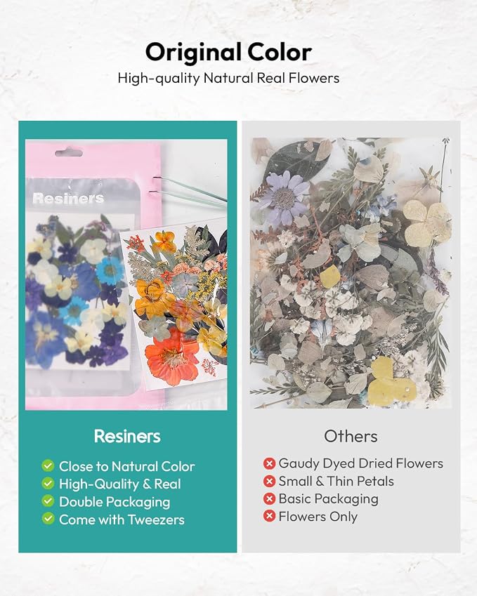 Dried Flowers, Resiners 100Pcs Pressed Flowers - Image 5
