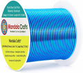 Mandala Crafts 14 Gauge Bondi Blue Anodized Aluminum Craft Wire, 60 FT | Colored by MandalaCrafts