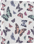 Butterfly Pastel Color Round Ring Binders 1.5 Inch Flora Insect Biology Natural by Wamika
