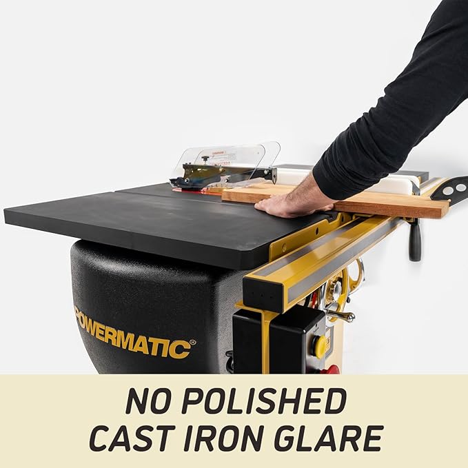 Powermatic ArmorGlide 10-Inch Table Saw, 50-Inch Rip, Extension Table, 5 HP, 230V 1Ph (Model PM2000T)