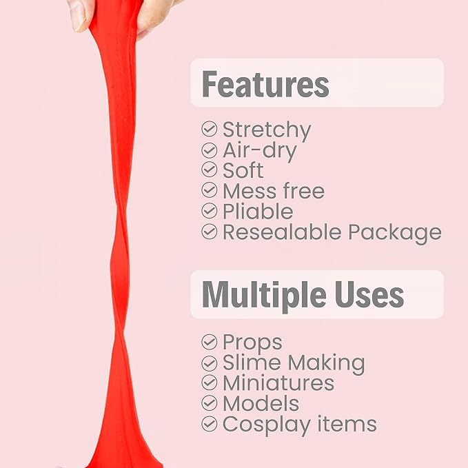 BOHS Red Modeling Foam Clay - Image 2