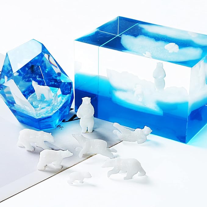 Woohome 12 PCSJewelry Making Supplies Resin Mould Filler, 3D Mini Jellyfish - Image 4