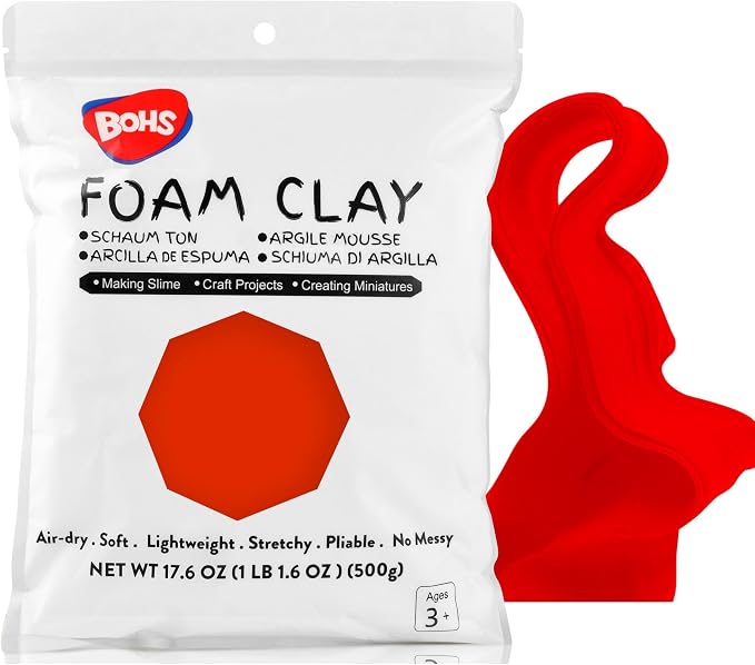 BOHS Red Modeling Foam Clay by BOHS