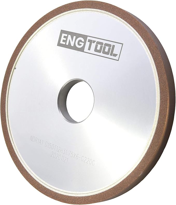 MaxTool Dia 6" 1A1 Diamond Plain Wheel Abrasive Grinding Wheel Thick 1/2" Grit#220 Resin Bond; NDR1A1D6T12X6G22