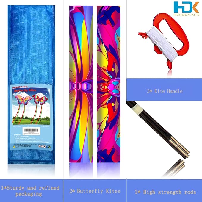 HENGDA KITE 2 Pack Butterfly Kite, - Image 4