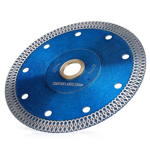 5" Super Thin Diamond Tile Blade Porcelain Saw Blade for Cutting Porcelain Tile Granite Marbles (5")