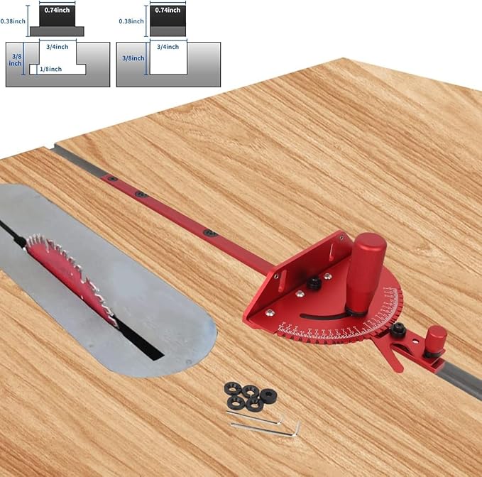 Precision Miter Gauge for Maximum Stock Support and a Repetitive Cut Flip Stop