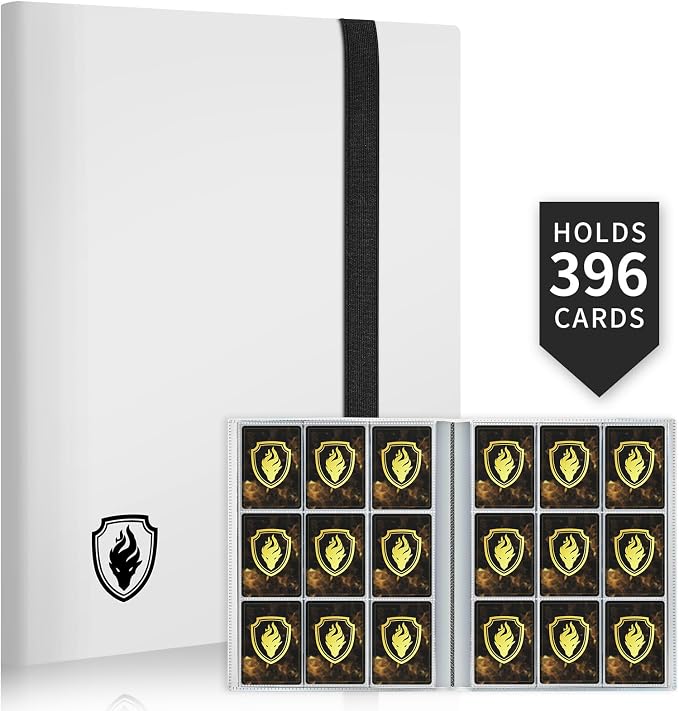 Card Binder 9 Pocket, Fabmaker 396 Pockets Trading Card Binder, Premium by Fabmaker
