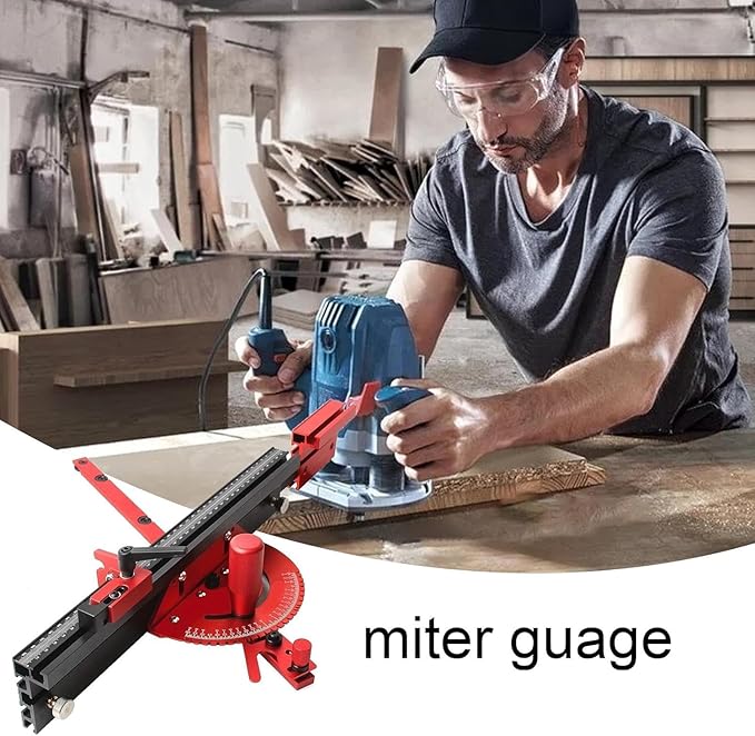 Precision Miter Gauge for Maximum Stock Support and a Repetitive Cut Flip Stop
