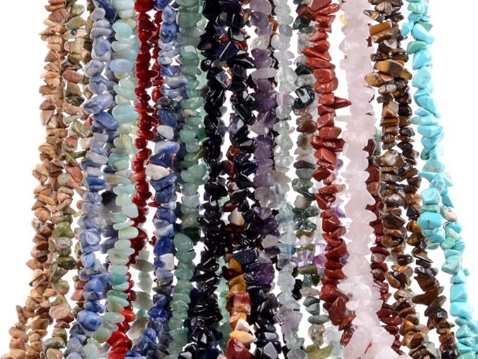 Natural Chip Stone Beads Black Stripe Rhodochrosite 5-8mm About 400 Pieces - Image 9