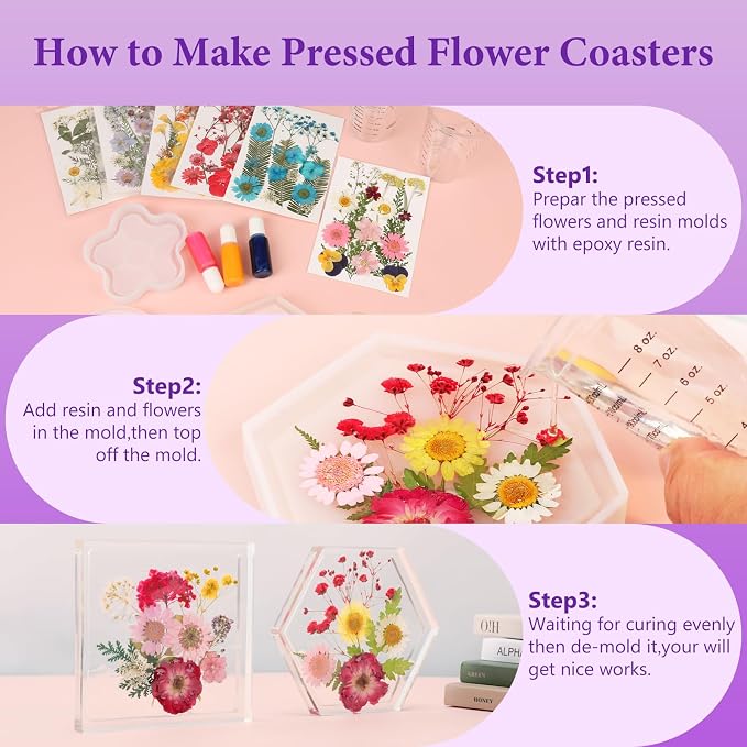 NESCCI Dried Pressed Flowers for Resin - Image 5