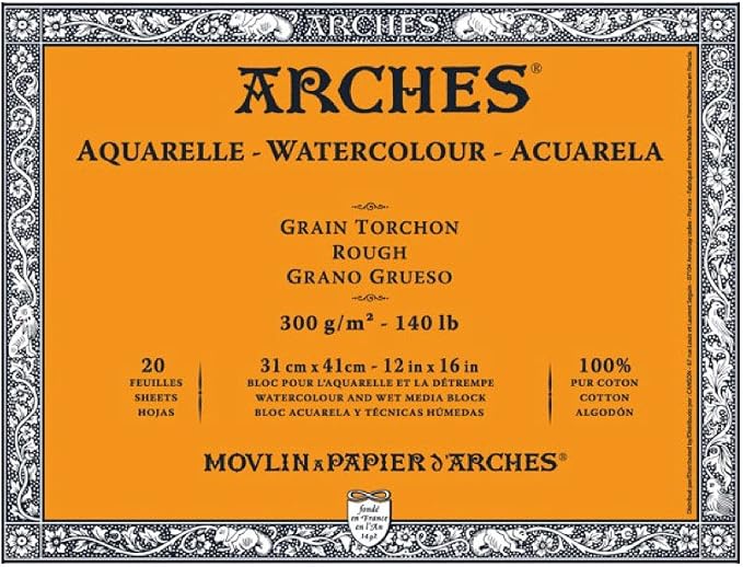 Arches Watercolor Paper Block, 140 pound by ARCHES