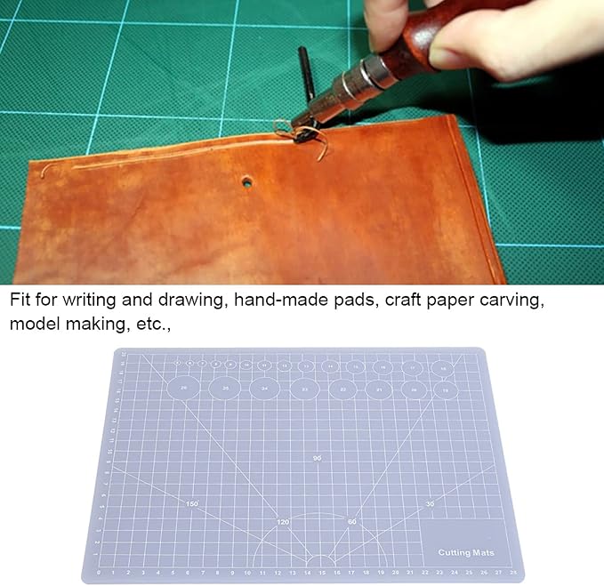 Translucent Cutting Mat, See Through Self Healing Cutting Mat, Non Slip Gridded - Image 5