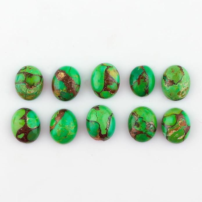 10pcs, Natural Gemstone Cabochon, Wholesale Assorted Flatback Crystals - Image 2