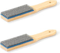 Chumia 2 Pcs Steel File Card Brush 8'' Abrasive Hand File Cleaner Carded for Removing Chip Metal Bits