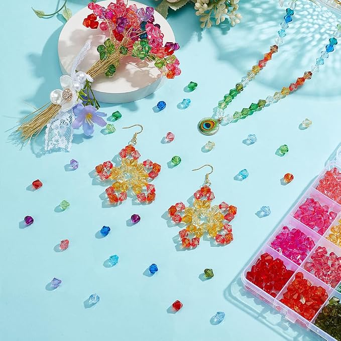 PH PandaHall 1200pcs 8mm Crystal Beads - Image 4
