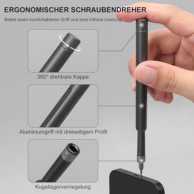 Precision Screwdriver Set 49 in 1 SHARDEN Small Screwdriver Set Magnetic Repair Tool Kit for Laptop, iPhone, Cell Phone, PC, MacBook, Tablet, Computer, PS5, PS4, Electronic, Glasses, Watch