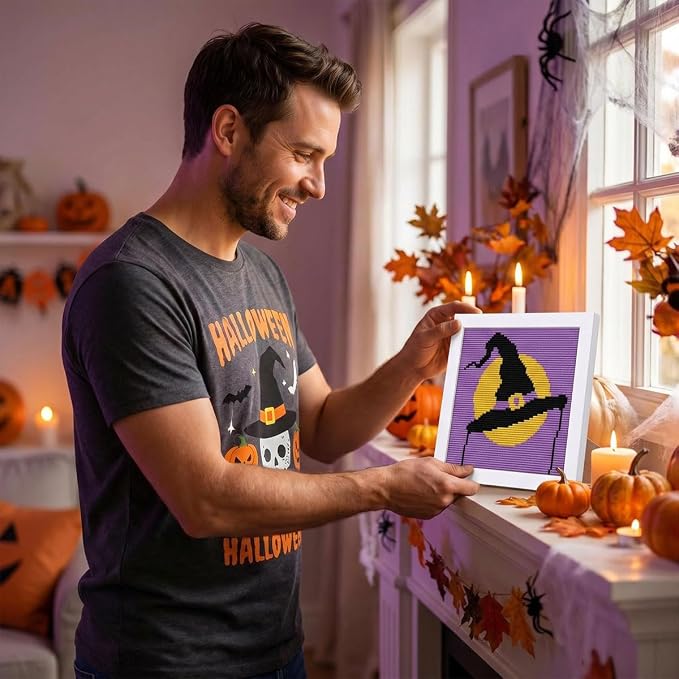 WUSARPLY Halloween Stamped Cross Stitch Kits - Image 8