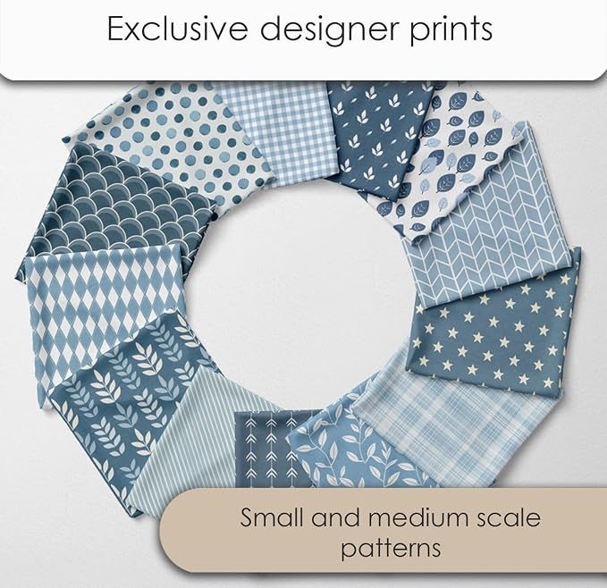 Cotton Satin Patchwork Fabric Panel – 35 Designs, 20×20 cm Squares, Single - Image 3
