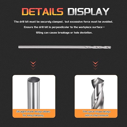 Drill Bit, 1mm Cutting Diameter, 4241 HSS 118° Cutting Angle Uncoated Bright Versatile Jobber Bits - (Applications: for Drilling Plastic Wood Soft Metal), 10-Pieces