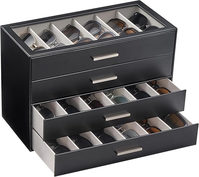 Lolalet Sunglasses Storage Box for Women, Eyewear Eye Glass Organizer by Lolalet
