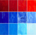 ILLUCKAI 12 Sheets Red+Blue Stained Glass Sheets, 6 x 4 inch Stained Glass by ILLUCKAI
