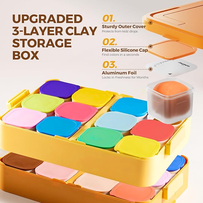 Air Dry Clay for Kids, Modeling Clay Kit - Image 2