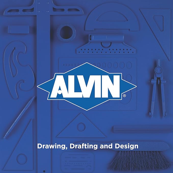 ALVIN, TD1201, Large Circles Guide Template, Drawing and Drafting Tool for Artists, Architects, Design and Drafting, 1.5" to 3.5" Scale