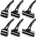 Frienda 6 Pack Rubber Brayer Rollers Set, 2 Inch, 3.2 and 4.7 Inch Hard Rubber by Frienda