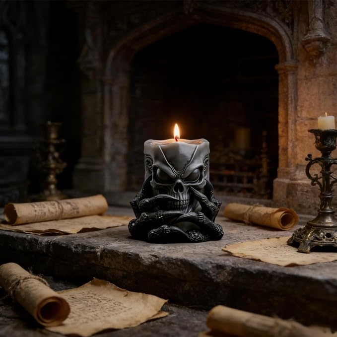 Demon Claw Skull Shape Candle Molds, Gothic Weird Silicone Mold - Image 5