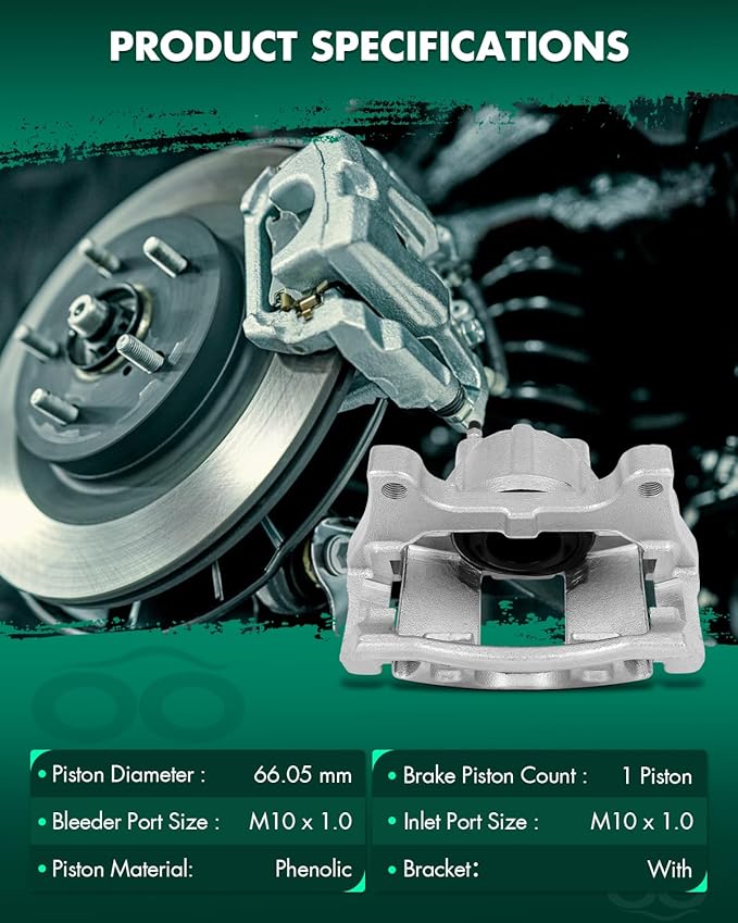 SCITOO Front Brake Caliper With Bracket 18B5044A, 18B5045A Compatible For Dodge Journey 2009-2012