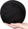 QMNNMA Wool Roving Bulk, 8.82oz Needle Felting Wool, Wool Roving Top-Black | by Qmnnma