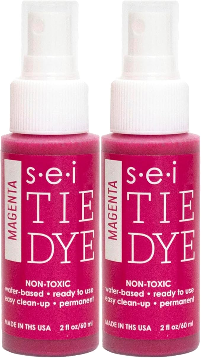 S.E.I. Desert Magenta Tie Dye Spray Bottle: 2oz. Non Toxic Fabric Dye Spray by SEI