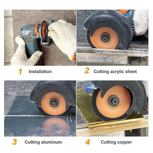 HSS Circular Saw Blade 3inch - BRSCHNITT 72T 10mm Bore Cutting Discs for Wood, Copper, Aluminum, Plastic and Soft Metal