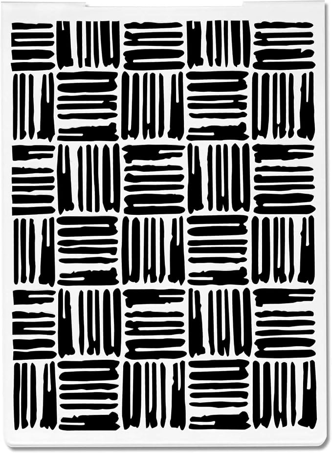 Threetols Stripe Embossing Folder, Wood Stick Background Embossing Folder - Image 6