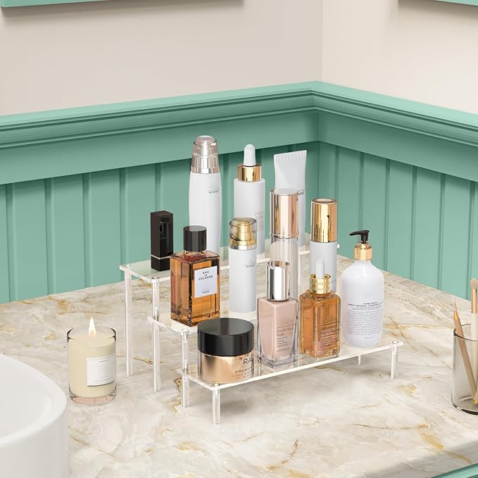 Acrylic Display Risers, 3 Tier Perfume Organizer, Dessert Shelves - Image 5