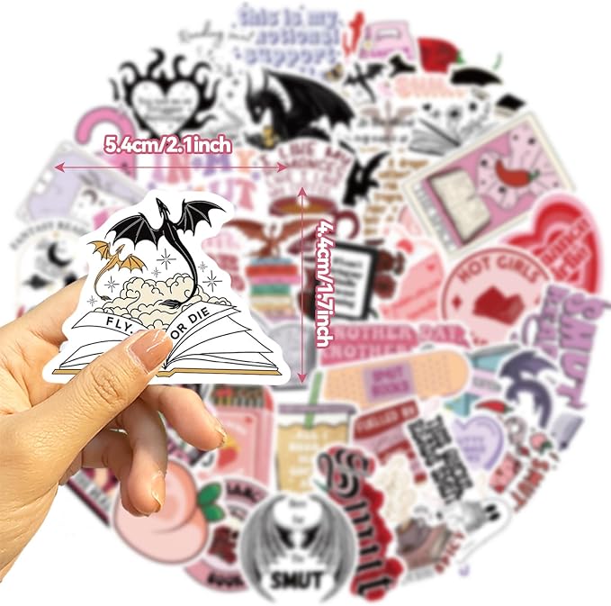 104 PCS Romance Book Stickers for Kindle- Bookish Fantasy Dragon Aesthetic - Image 3