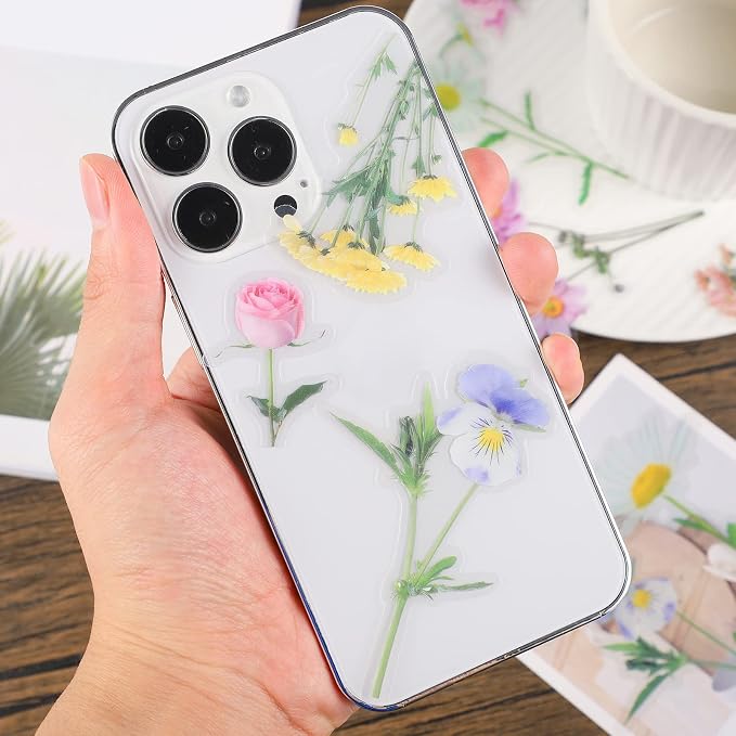 160 Pieces Natural Flower Stickers - Image 6