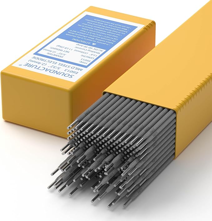 E6013 Welding Rod 3/32" 11LB Carbon Steel Stick Electrodes – Easy Arc Start Welder Rods for Beginners and Pros – Smooth Beads, Strong Performance for Welding Jobs