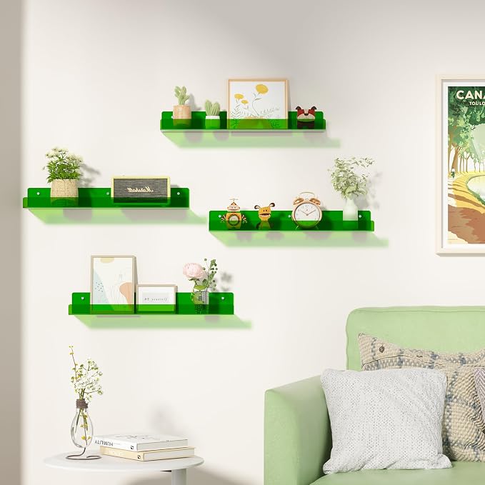upsimples 4 Pcs 15" Acrylic Shelves - Image 2