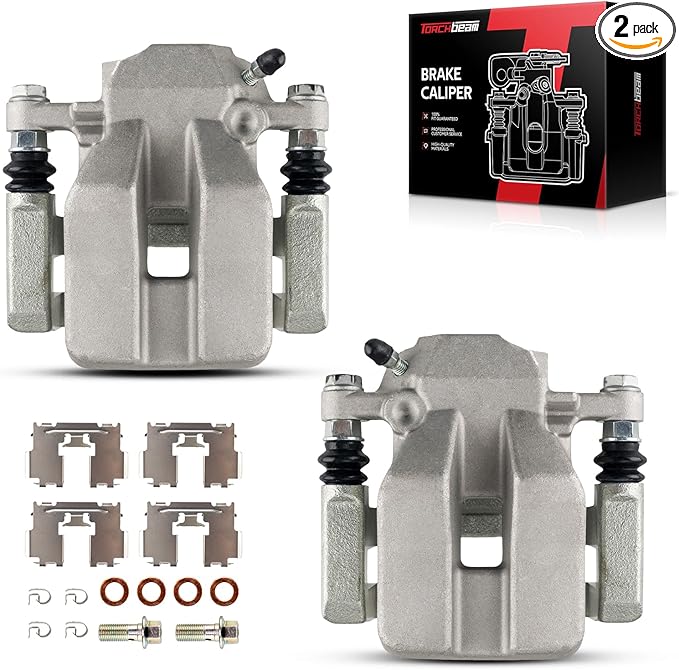 Torchbeam Rear Brake Calipers Set for Toyota 2006-2012 RAV4, Rear Left and Rear Right Calipers Replace # 19B3192+19B3193