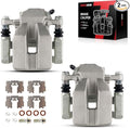 Torchbeam 2PCS Rear Driver and Passenger Side Brake Caliper for Toyota for 2006-2012 RAV4 Disc Brake Caliper Assembly with Bracket Replace #19B3192+19B3193