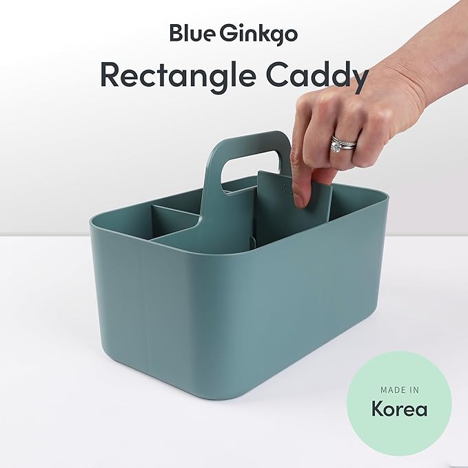 BLUE GINKGO Stackable Organizer Caddy, Made in Korea | Portable. Adjustable. - Image 2